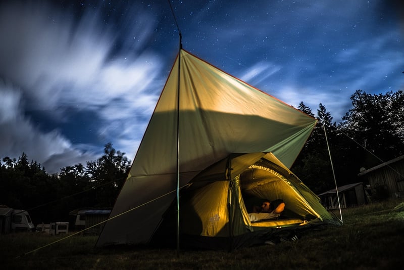Camping in nature
