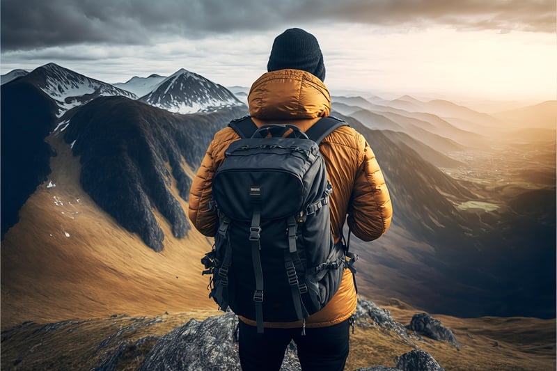 Hiker in nature